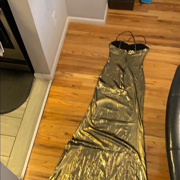 Long Gold Dress - Picture 2 of 2